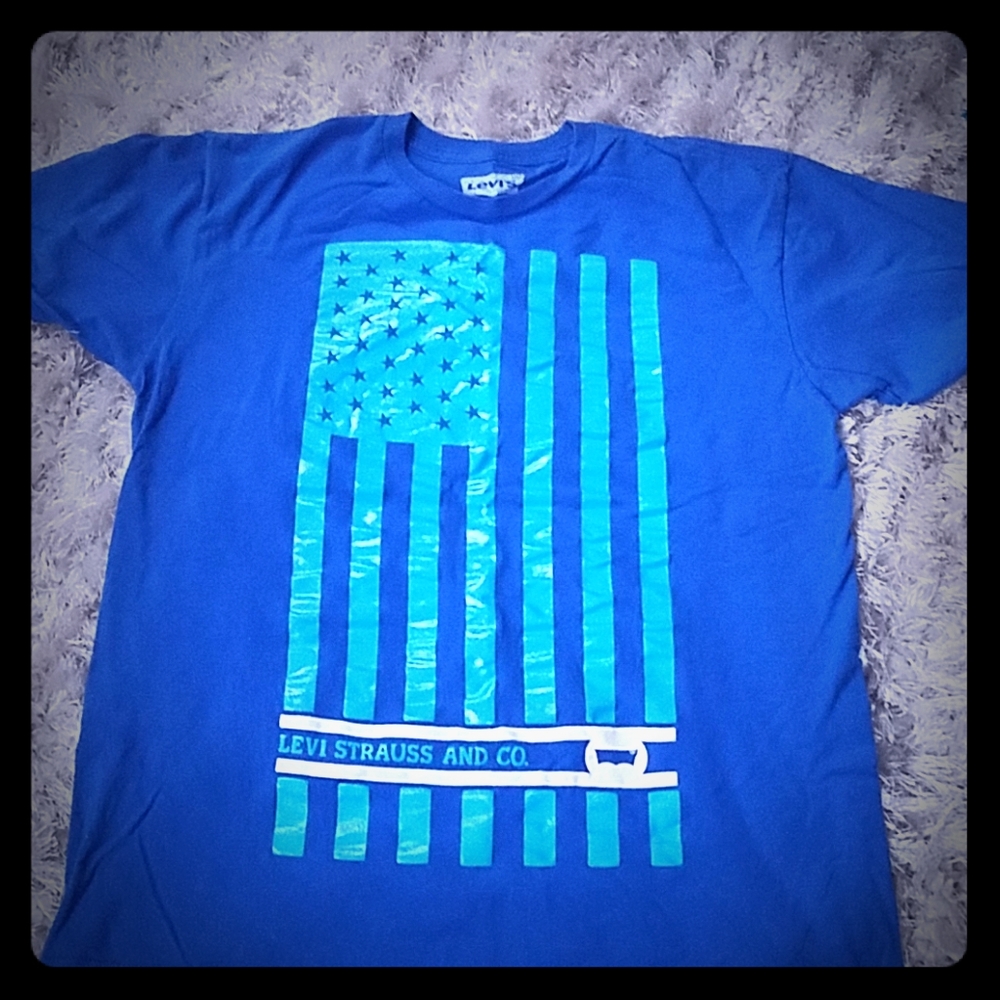 Mens Levi's Flag Tee Large